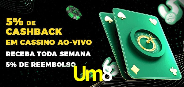 Promoções do cassino ao Vivo Um8